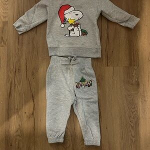 Grey Toddler Peanuts Sweatsuit